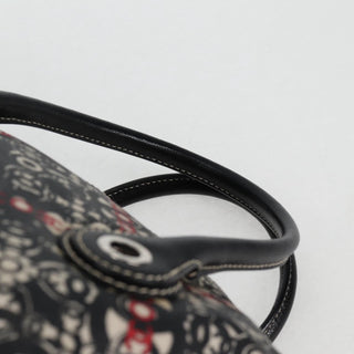 Chanel Optic Coco Bowler Bag Printed Coated Canvas with Caviar