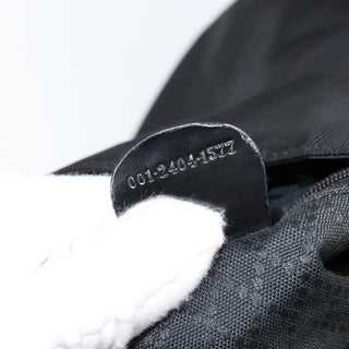 Gucci Vintage Bamboo Handle Open Hobo Nylon