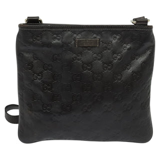 Gucci Zip Top Messenger Bag Guccissima Leather