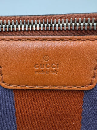 Gucci Vintage Web Boston Bag GG Canvas