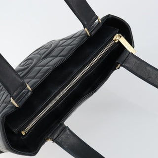 Chanel Chocolate Bar CC Tote Quilted Leather