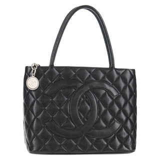 Chanel Medallion Tote Quilted Caviar