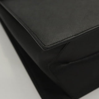 Salvatore Ferragamo Double Gancini Top Handle Bag Saffiano Leather