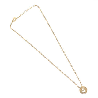 Christian Dior CD Pendant Necklace Metal