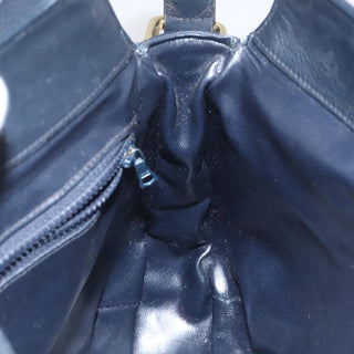 Celine Vintage Macadam Shoulder Bag Canvas and Leather