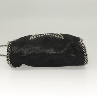 Stella McCartney Falabella Fold Over Crossbody Bag Studded Shaggy Deer
