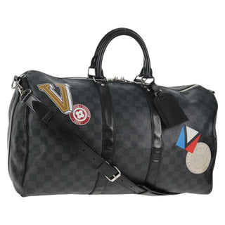 Louis Vuitton Keepall Bandouliere Bag Limited Edition Damier Graphite LV League
