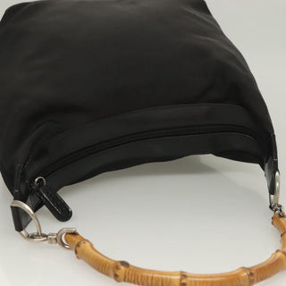 Gucci Vintage Bamboo Shoulder Bag Nylon