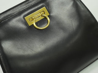 Celine Gancini Handbag Leather