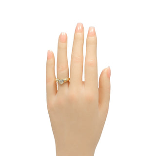 Tiffany & Co. Heart Band Ring 18K Yellow Gold with Diamonds