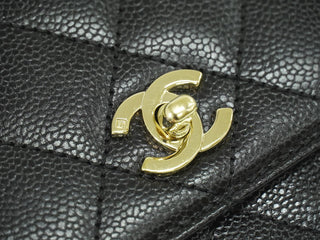 Chanel Coco Top Handle Bag Quilted Caviar