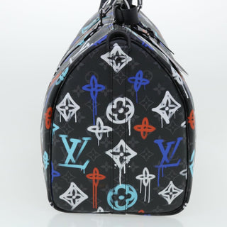 Louis Vuitton Keepall Bandouliere Bag Graffiti Monogram Eclipse Canvas