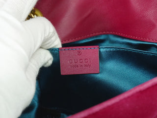 Gucci GG Marmont Flap Bag Matelasse Velvet