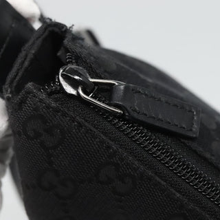 Gucci Zip Messenger Bag GG Canvas with Perforated Leather