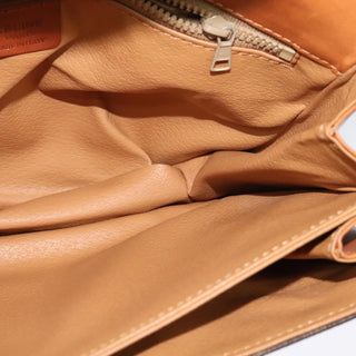 Celine Vintage Macadam Shoulder Bag Canvas and Leather