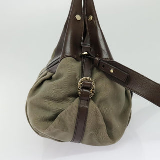 Bvlgari Chandra Hobo Canvas and Leather