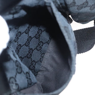 Gucci Vintage Double Belt Bag GG Denim