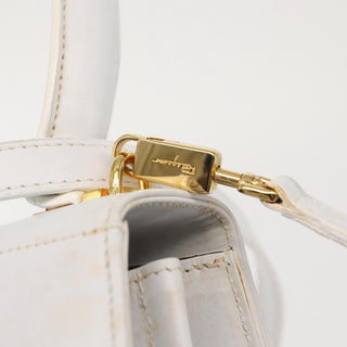 Salvatore Ferragamo Gancini Convertible Top Handle Bag Leather