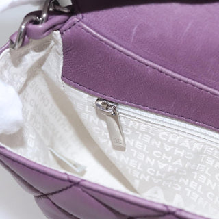 Chanel Crescent Chain Shoulder Bag Quilted Lambskin