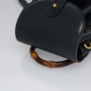 Gucci Vintage Bamboo Backpack Leather