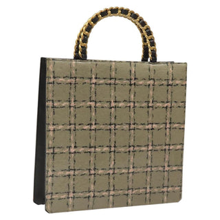 Chanel Chocolate bar tote Leather