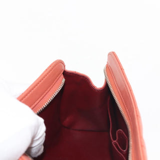 Chanel Classic Double Pocket Zip Pouch Quilted Lambskin