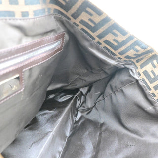 Fendi Vintage FF Handle Tote Zucca Canvas