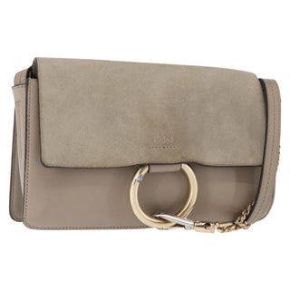 Chloe Faye Shoulder Bag Leather and Suede