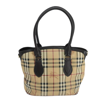 Burberry Newfield Tote Haymarket Coated Canvas