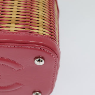 Chanel Take Away Vanity Case Rattan and Calfskin