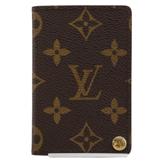Louis Vuitton Porte Cartes Pression Card Case Monogram Canvas