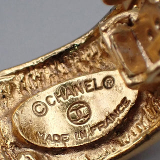 Chanel Vintage Multi CC Drop Hoop Clip-On Earrings Metal