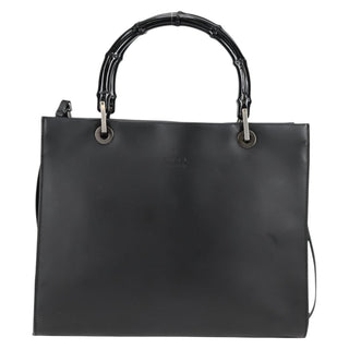 Gucci Bamboo Top Handle Convertible Tote Leather