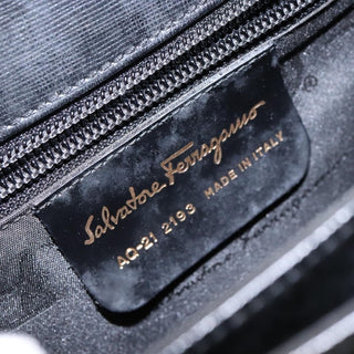 Salvatore Ferragamo Gancini Convertible Top Handle Bag Leather