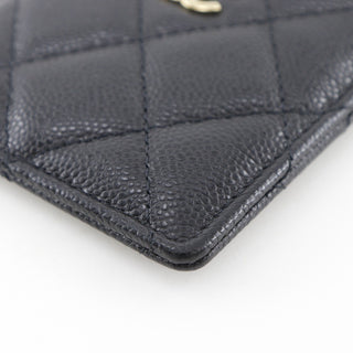 Chanel CC Card Case Quilted Caviar
