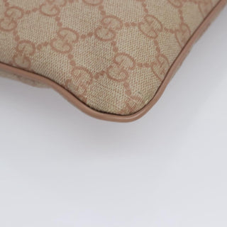 Gucci Front Zip Flat Messenger Bag GG Coated Canvas