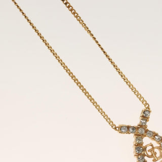 Christian Dior CD Pendant Necklace Gold-plated