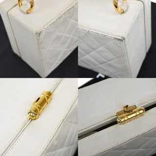 Chanel CC Logo Chain Handbag Canvas and Leather