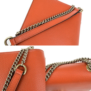 Gucci Interlocking Shoulder Bag Leather