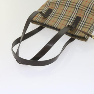 Burberry Nova Check Tote Leather