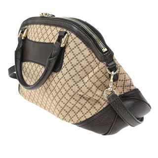 Gucci Horsebit Nail Boston Bag GG Canvas with Leather
