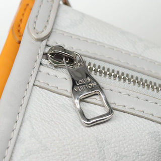 Louis Vuitton Double Flat Messenger Bag Limited Edition Logo Story Monogram Canvas and Denim