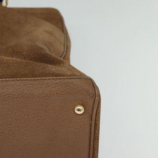 Gucci Bamboo Handle Tote Suede