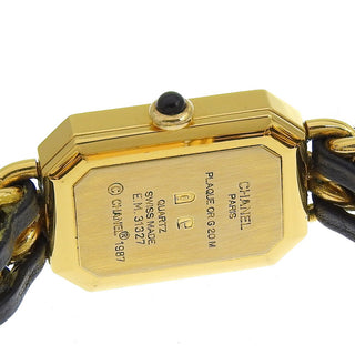 Chanel Premiere Rock Quartz Watch Plated Metal and Leather