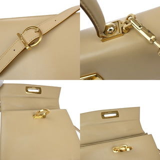 Salvatore Ferragamo Convertible Top Handle Bag Leather