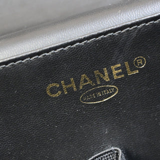Chanel Vintage Timeless Cosmetic Case with Mirror Caviar