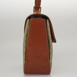 Celine Vintage Convertible Top Handle Bag Macadam Coated Canvas