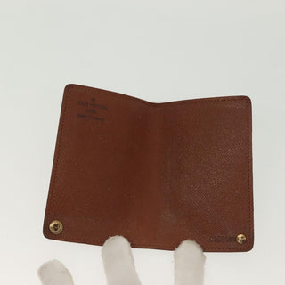 Louis Vuitton Porte Cartes Pression Card Case Monogram Canvas