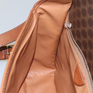 Celine Vintage Macadam Shoulder Bag Canvas and Leather