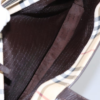 Burberry Top Handle Tote Haymarket Coated Canvas
